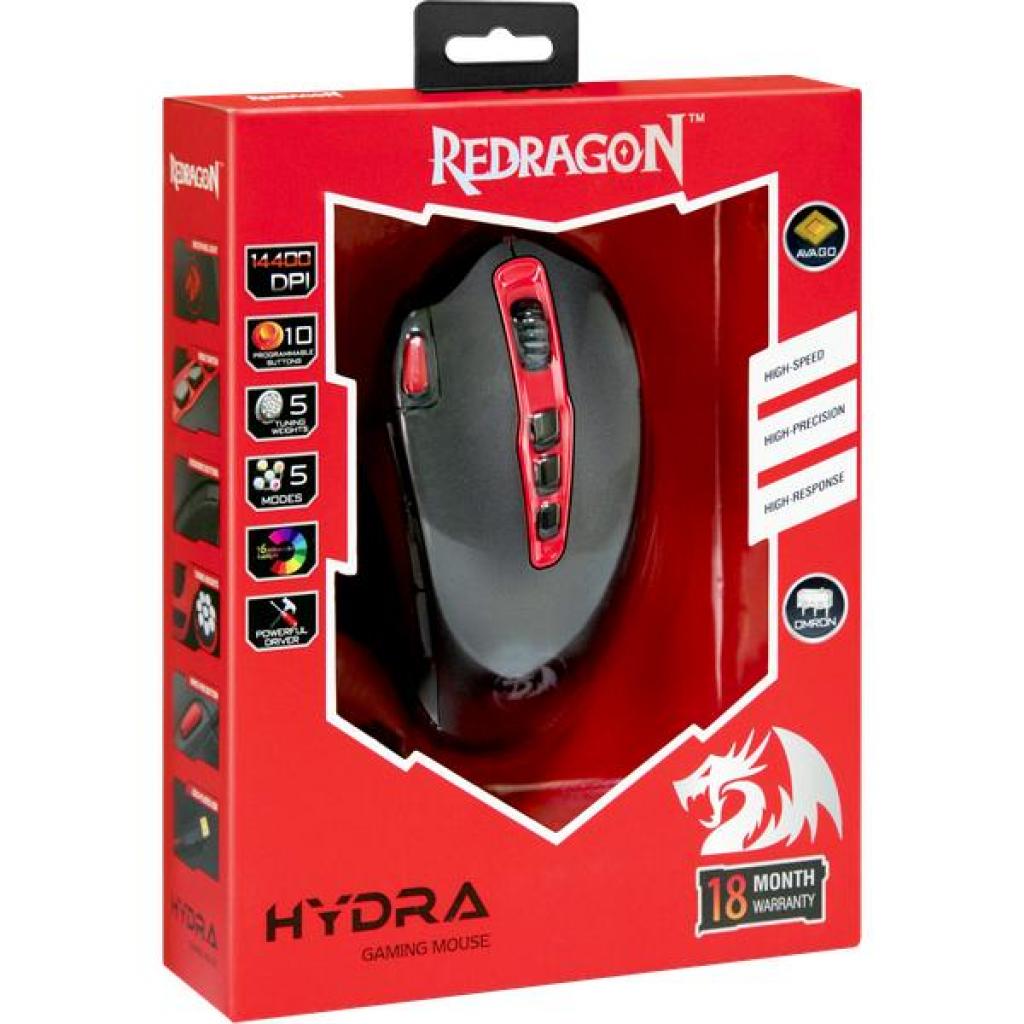 Мышка Redragon Hydra Black (74762) изображение 8