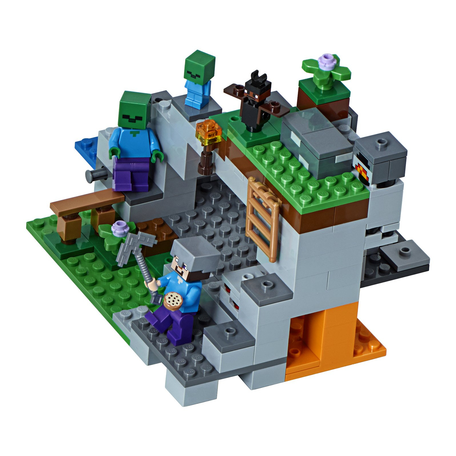 Конструктор LEGO MINECRAFT Печера зомбі 241 деталь (21141) зображення 3