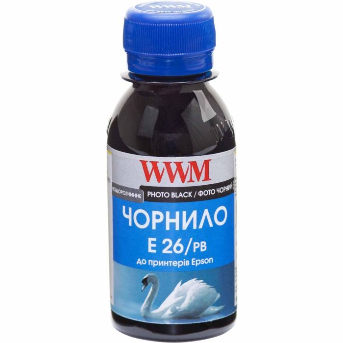 Чернила WWM Epson XP-600/XP-605/XP-700 100г Photo Black (E26/PB-2)