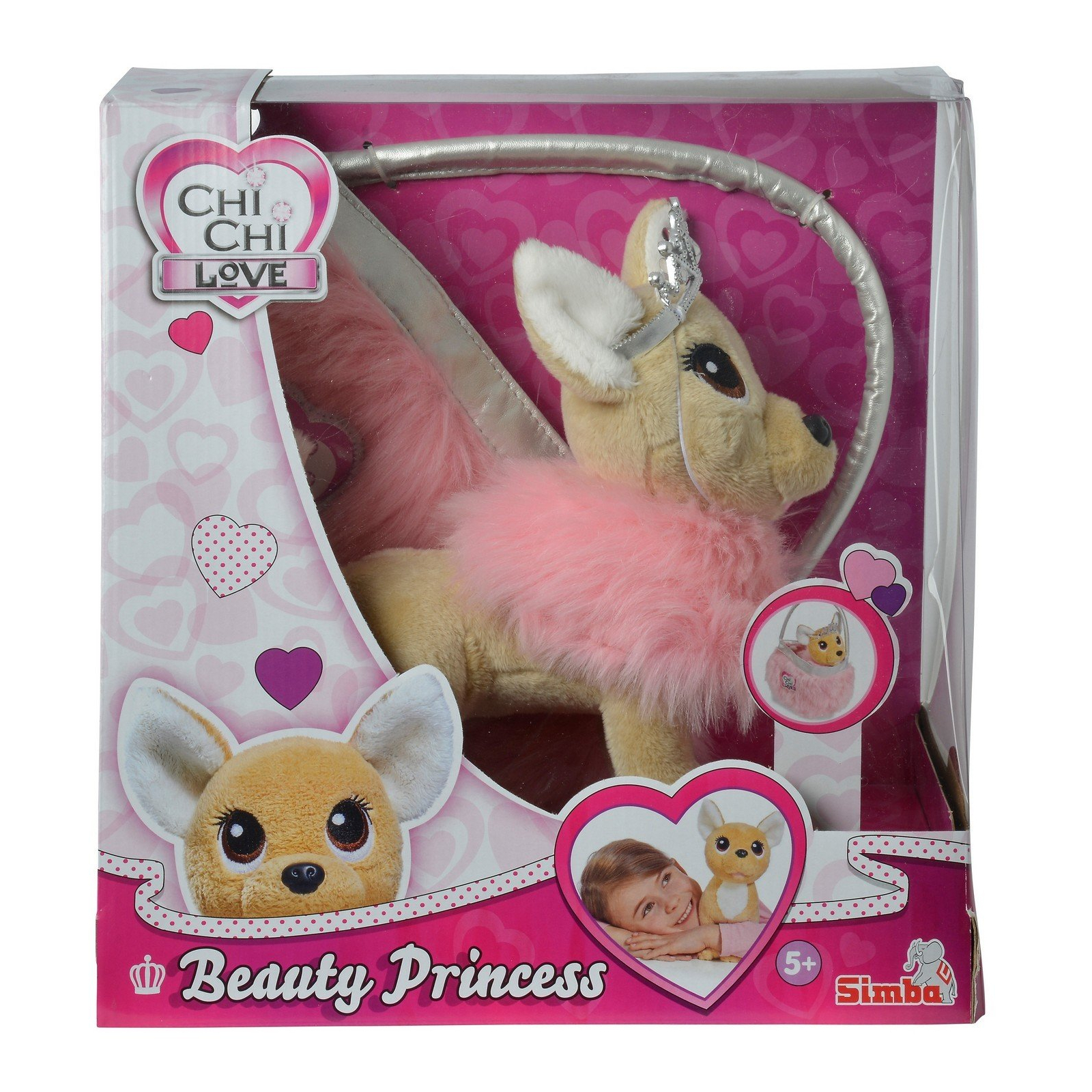 Мягкая игрушка Simba Chi Chi Love Чихуахуа Фэшн Принцесса красоты в меховом манто (5893126) изображение 3