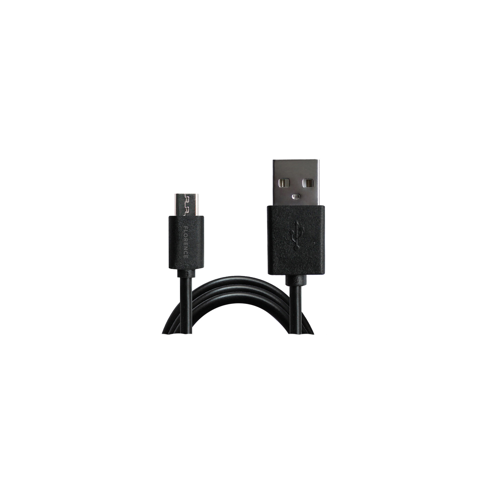 Зарядное устройство Florence 1USB 1A + microUSB cable black (FL-1000-KM) (FL-1000-KM) изображение 3