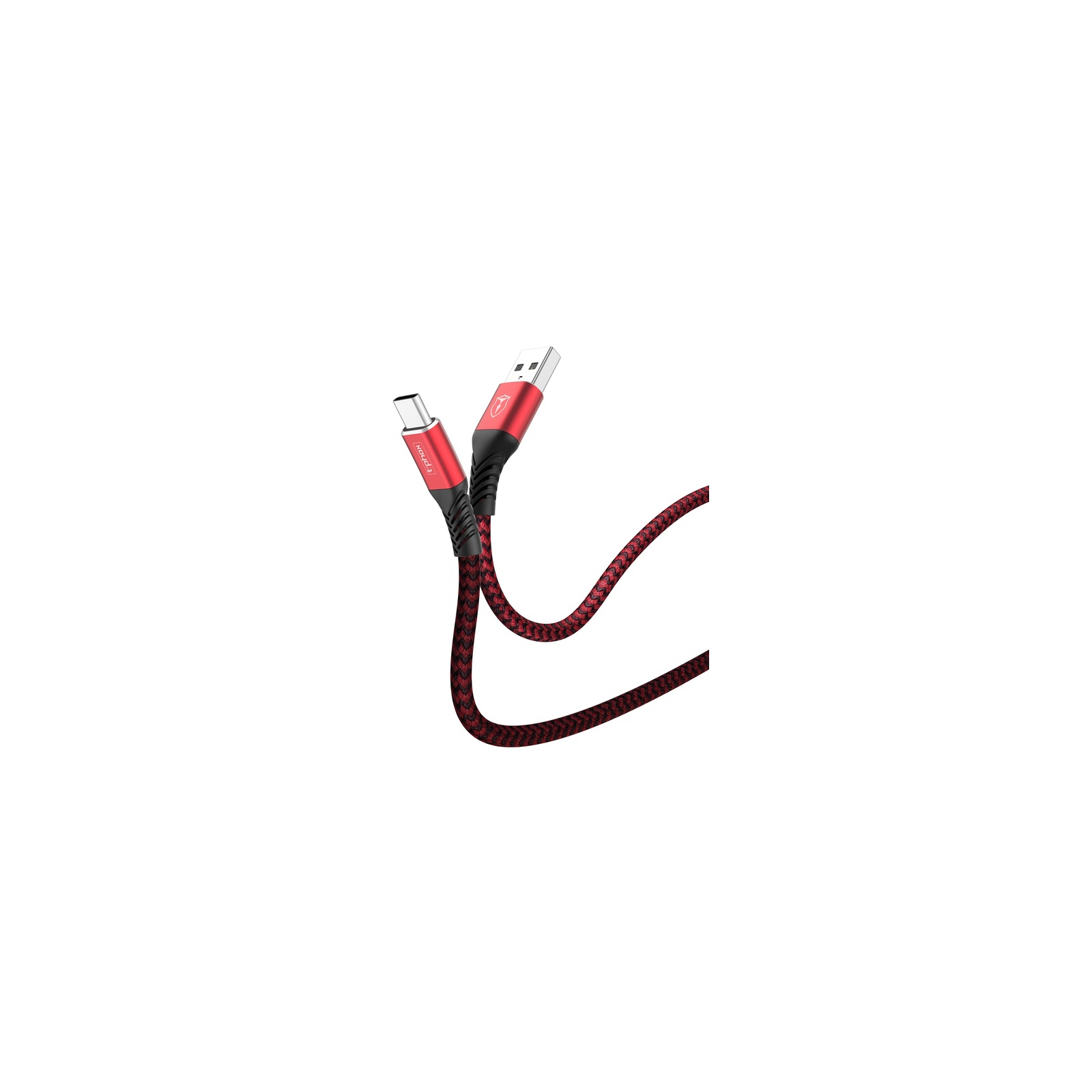 Дата кабель USB 2.0 AM to Type-C 1.0m Jagger T-C814 Red T-Phox (T-C814 red) зображення 2
