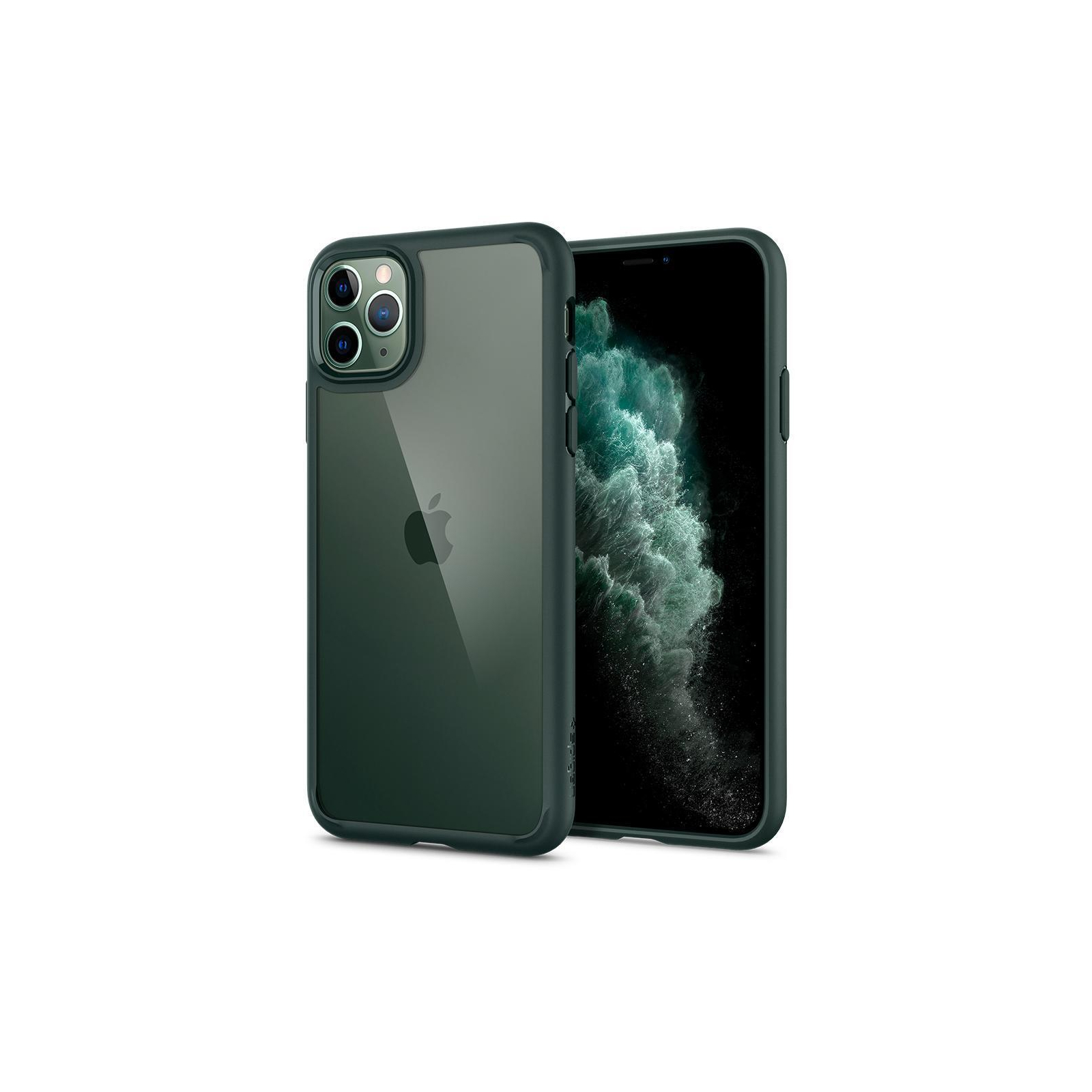 Чохол до мобільного телефона Spigen iPhone 11 Pro Max Ultra Hybrid, Midnight Green (ACS00411) зображення 2
