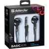 Наушники Defender Basic 609 Black-White (63609) изображение 2