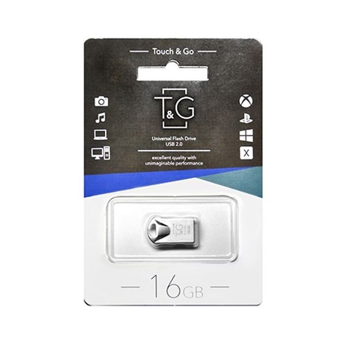 USB флеш накопитель T&G 64GB 106 Metal Series Silver USB 2.0 (TG106-64G) изображение 2