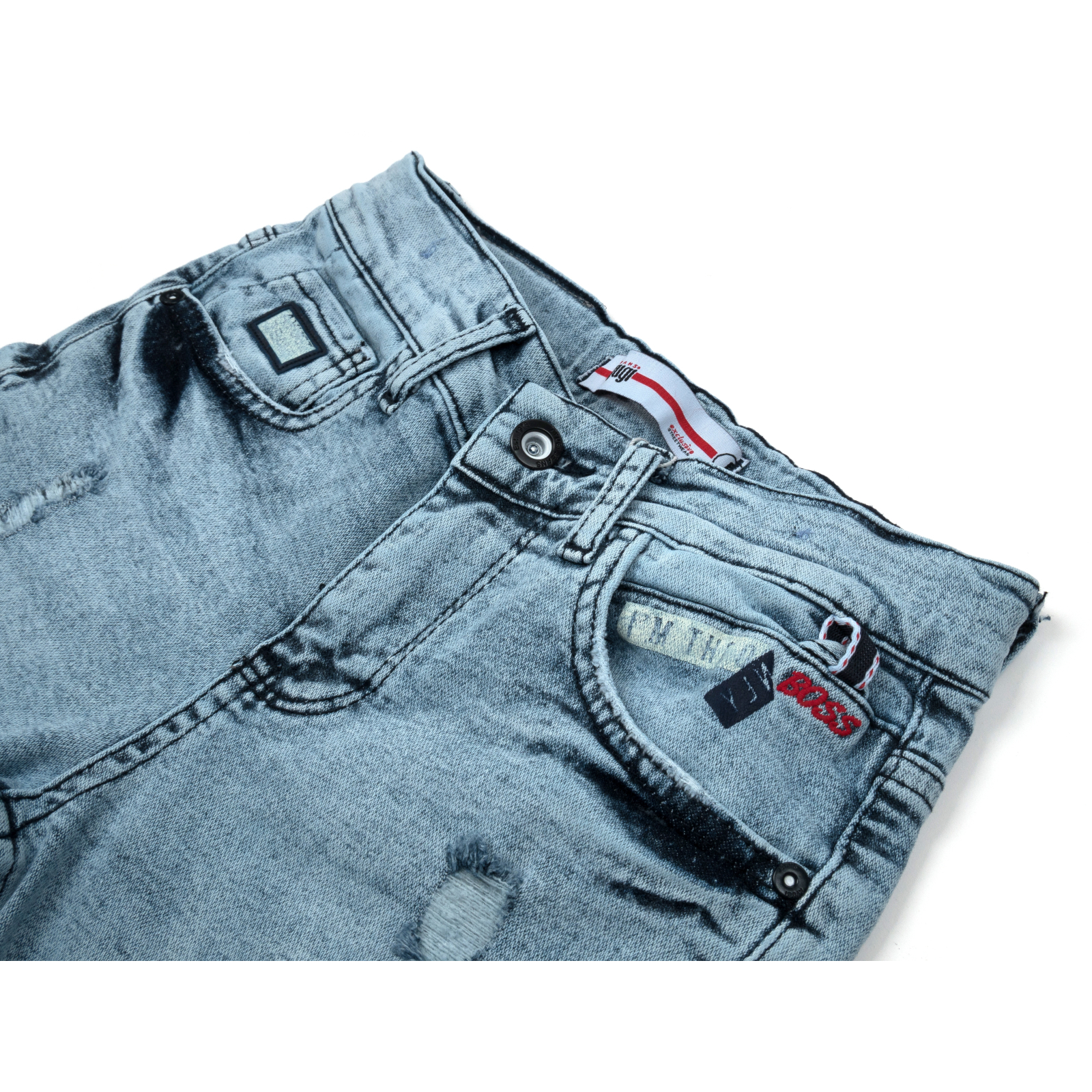 Шорты A-Yugi джинсовые (5260-152B-blue) изображение 3