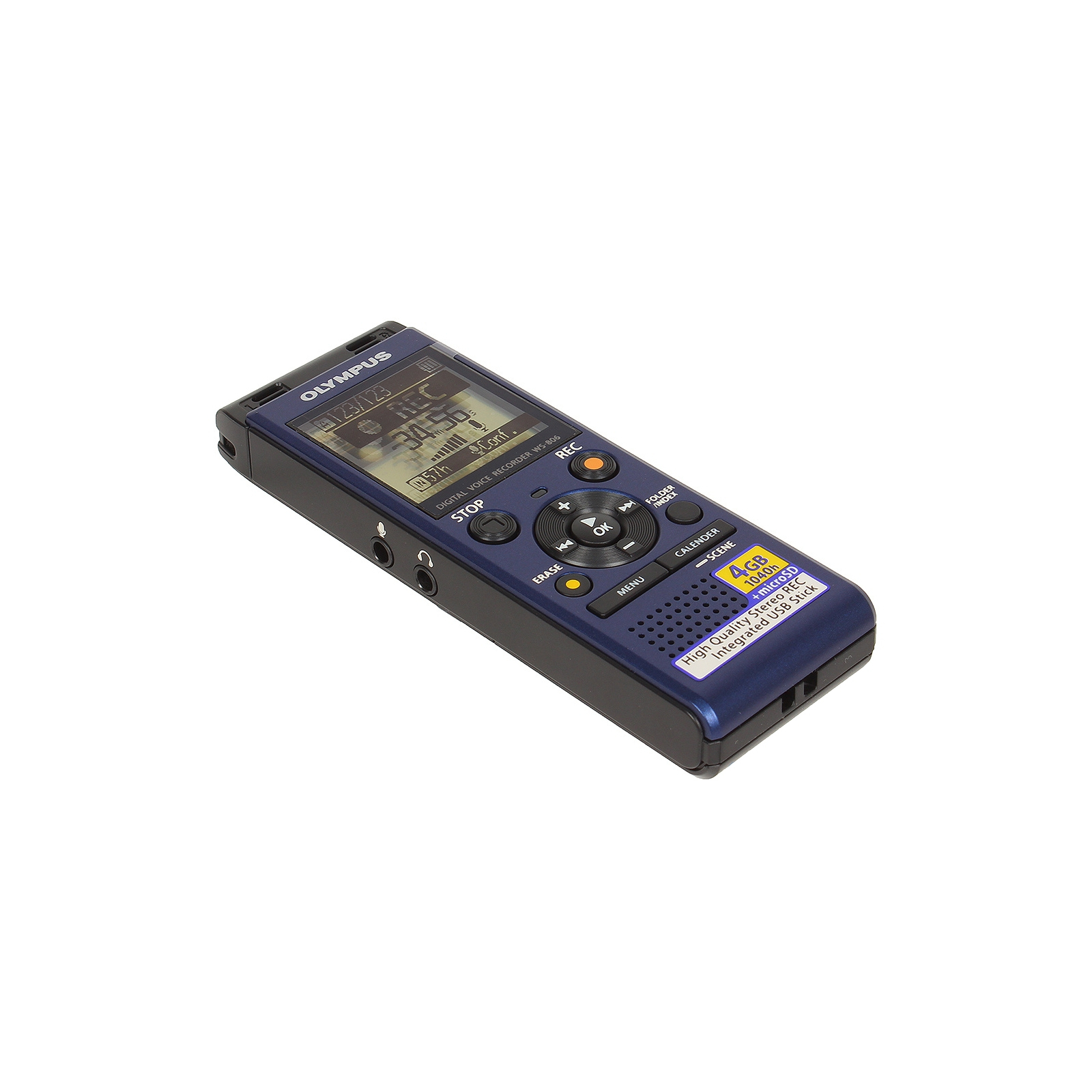 Цифровий диктофон Olympus WS-806 Blue (4GB) (V415151UE000) зображення 3