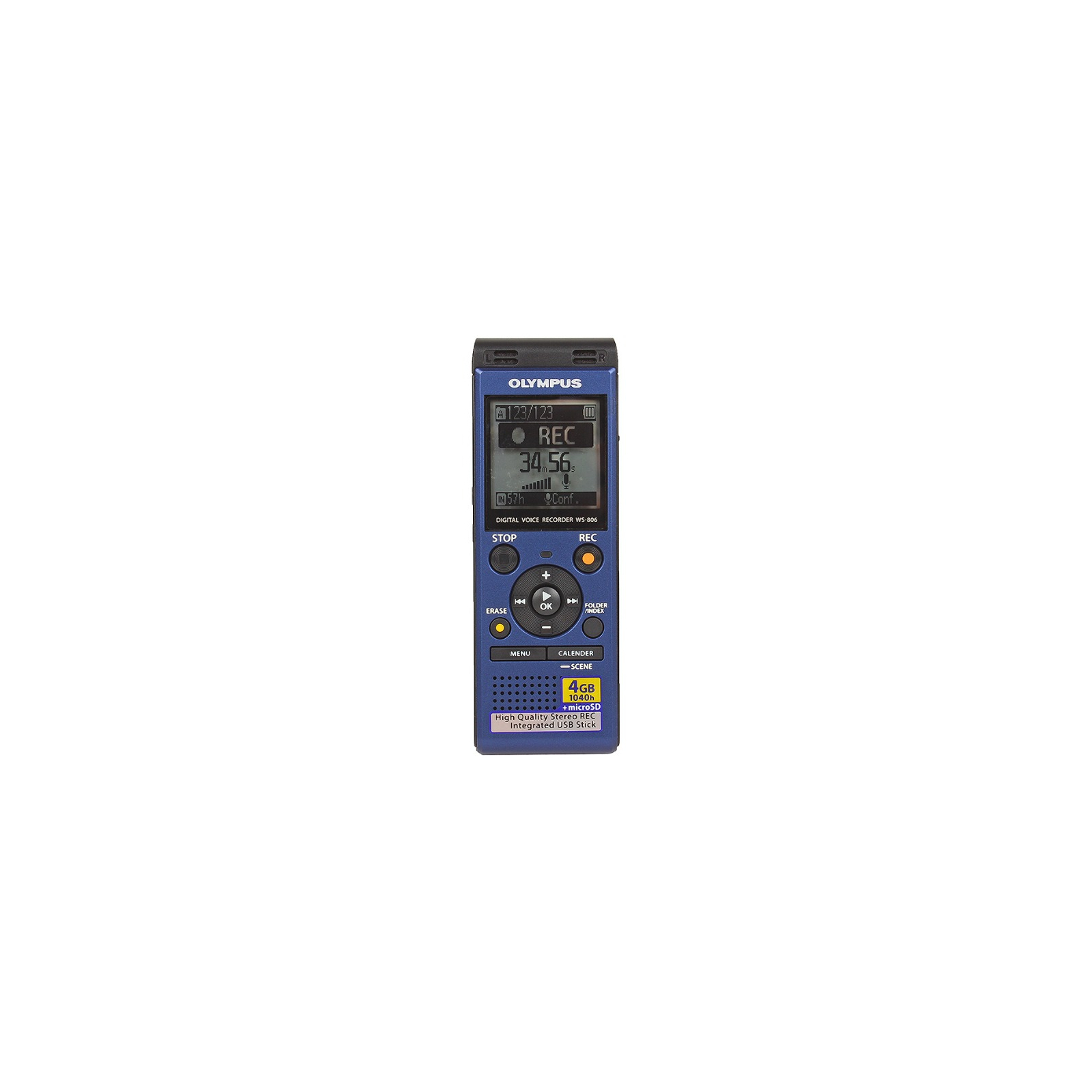 Цифровой диктофон Olympus WS-806 Blue (4GB) (V415151UE000)