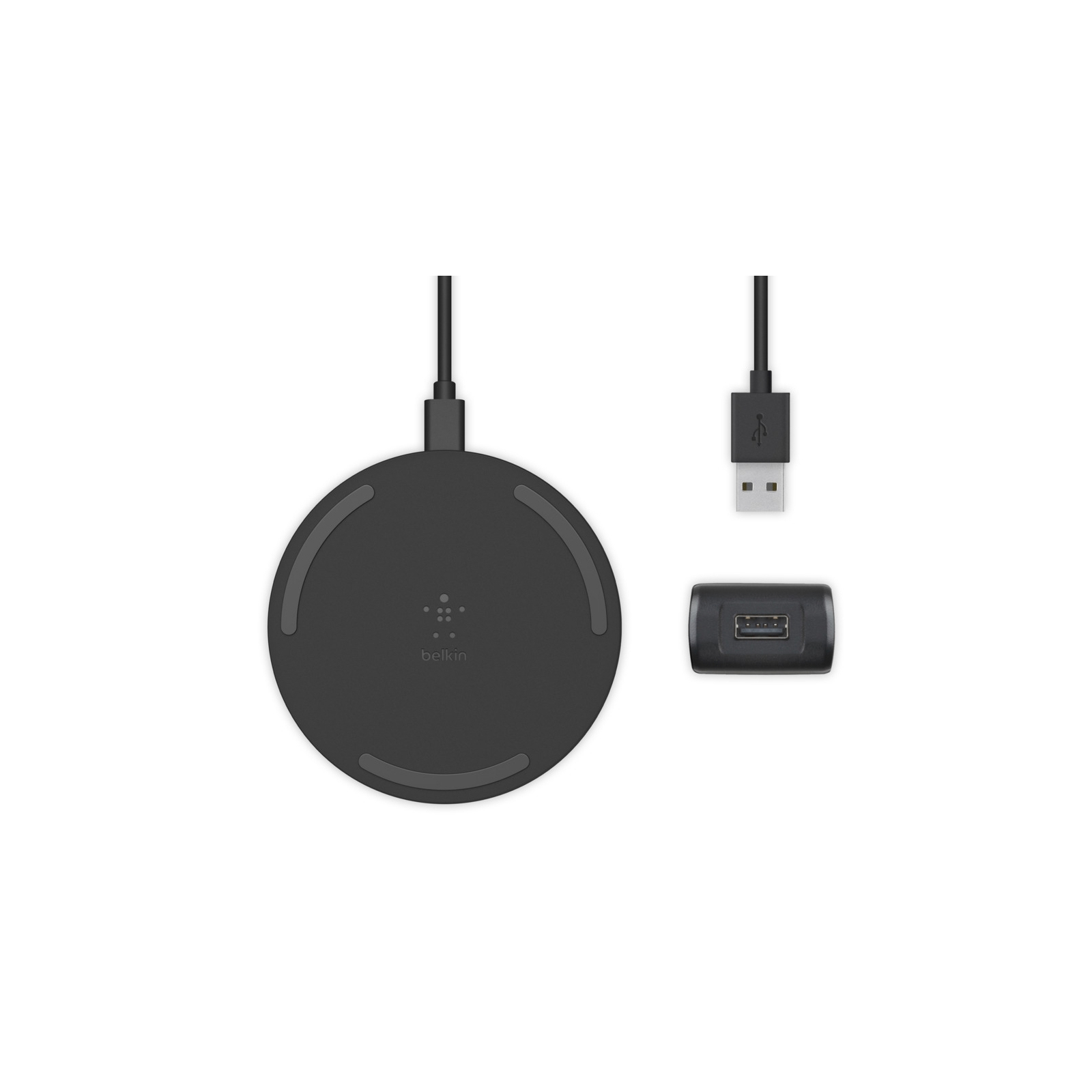 Зарядний пристрій Belkin Pad Wireless Charging Qi, 10W, black (WIA001VFBK) зображення 6