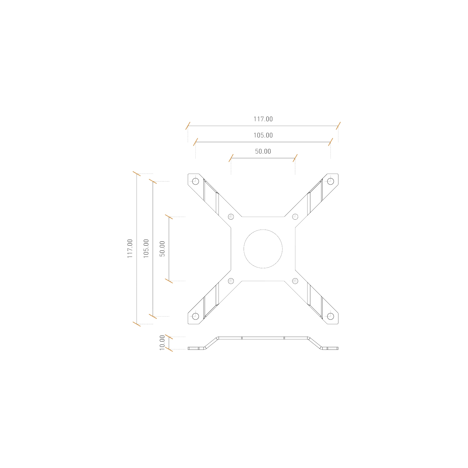 Крепление для СВО Ekwb EK-UNI Holder DDC Spider (120mm FAN) (3830046997975) изображение 3