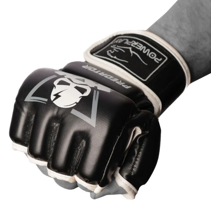 Рукавички для MMA PowerPlay 3056 А XL Black/White (PP_3056A_XL_Black) зображення 2