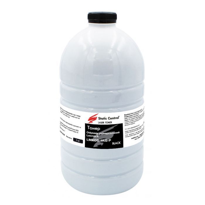 Тонер Lexmark Universal, Odyssey, 1кг, фасовка Static Control (LMXOS-1KG-P)