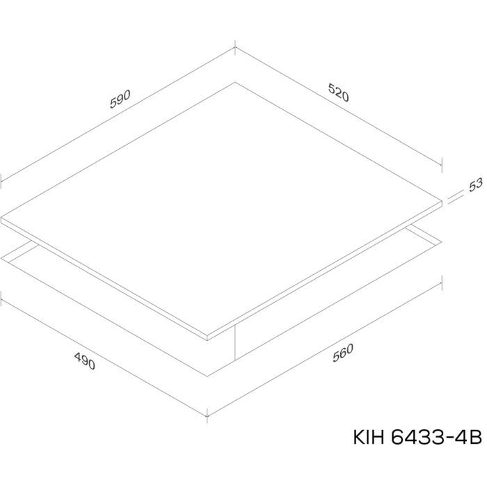 Варочна поверхня Kernau KIH 6433-4B зображення 2