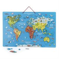 Фото - Пазлы и мозаики VIGA Пазл  Toys магнітний Карта світу з маркерной дошкою, на українській мо 