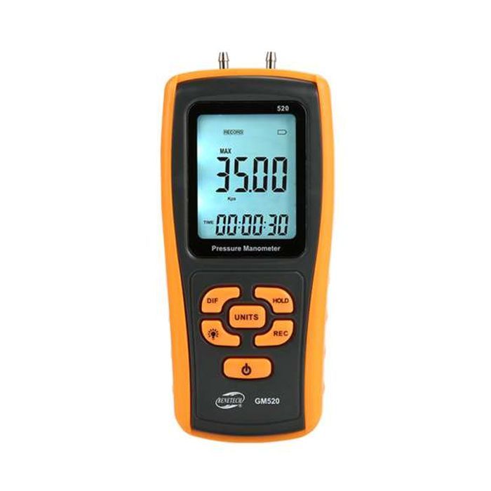 Манометр Benetech диференціальний, USB (GM520)