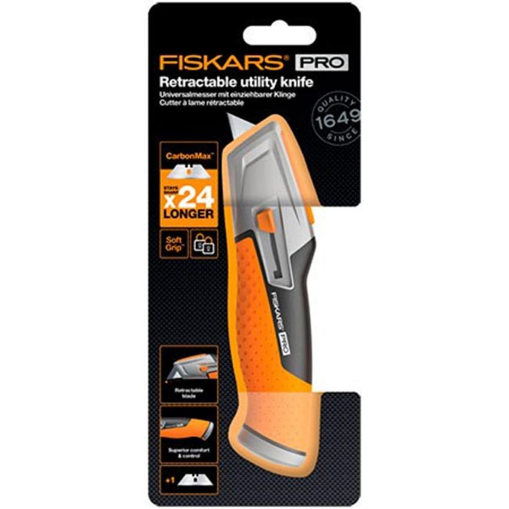 Нож монтажный Fiskars CarbonMax Retractable Utility Knife (1027223) изображение 2
