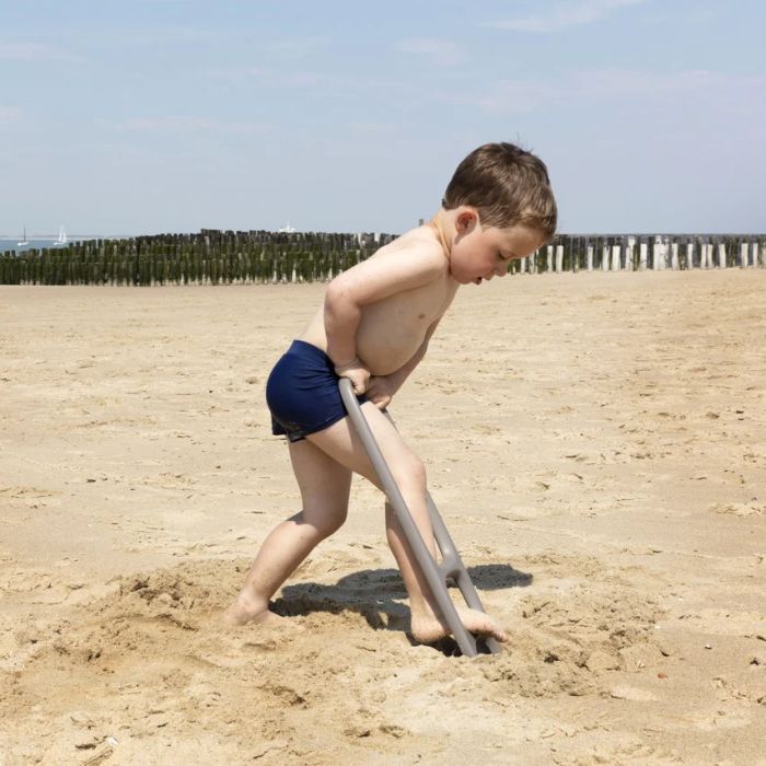 Іграшка для піску QUUT Лопатка SСOPPI з ситом для піску та снігу зелений+жовтий (170204) зображення 3