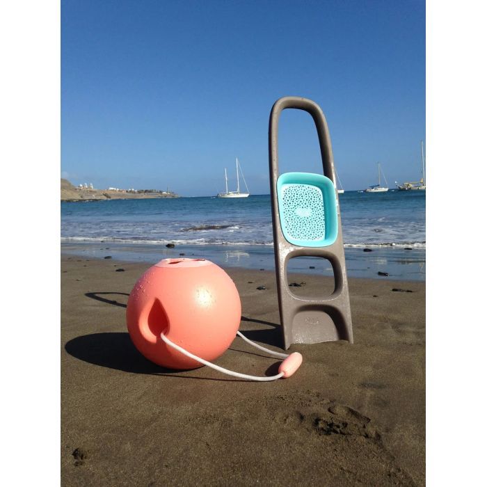 Іграшка для піску QUUT Лопатка SСOPPI з ситом для піску та снігу зелений+жовтий (170204) зображення 4