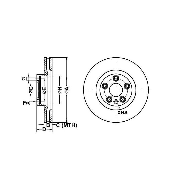 Тормозной диск ATE 24-0136-0123-1-02 изображение 3