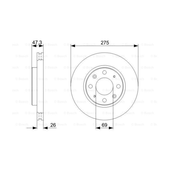 Гальмівний диск Bosch 0 986 479 369 зображення 5