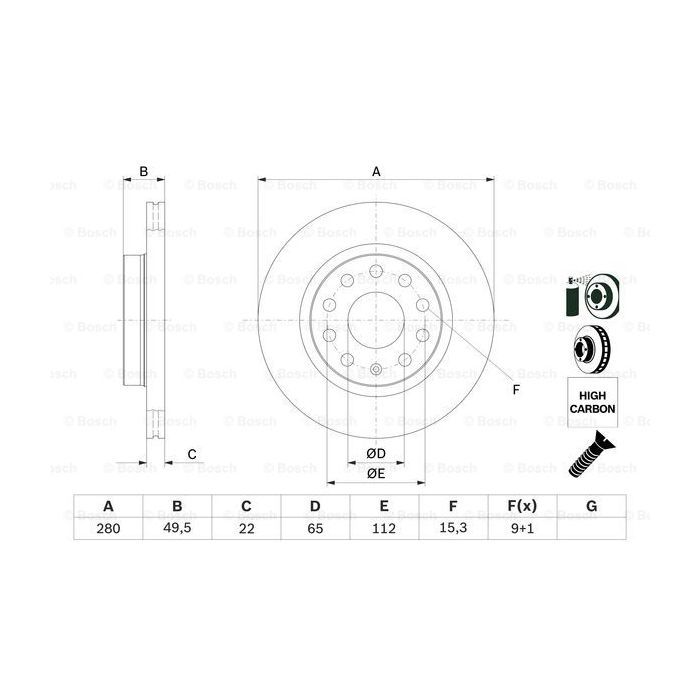 Тормозной диск Bosch 0 986 479 098 изображение 5