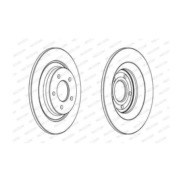 Тормозной диск FERODO DDF1547C
