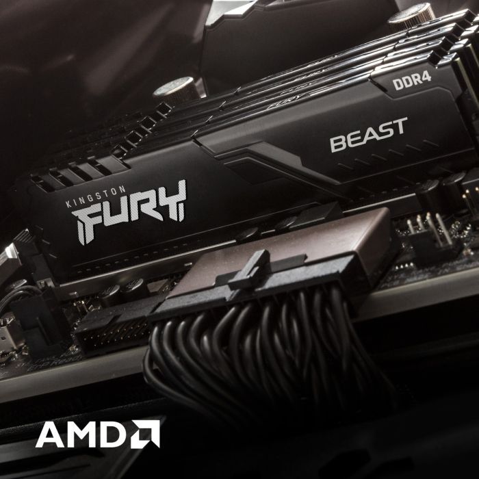 Модуль памяти для компьютера DDR4 32GB (2x16GB) 3200 MHz Fury Beast Black Kingston Fury (ex.HyperX) (KF432C16BB1K2/32) изображение 11