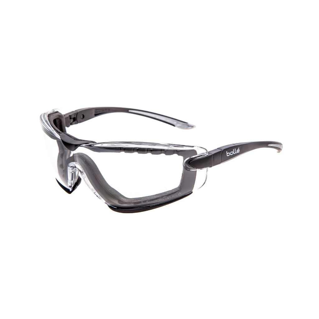 Тактичні окуляри Bolle Cobra із прозорими лінзами та ремінцем (COBFTPSI)
