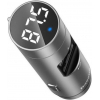 FM модулятор Baseus Energy Column Car Wireless MP3 Charger Silver (CCNLZ-C0S) зображення 4