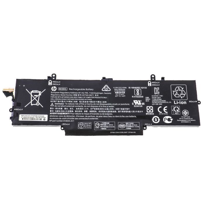 Аккумулятор для ноутбука HP EliteBook Folio 1040 G4 BE06XL, 67Wh (5800mAh), 6cell, 11.55 (A47546)