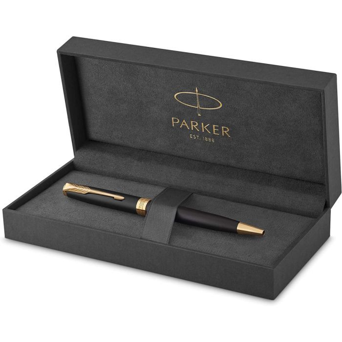 Ручка кулькова Parker SONNET 17 Matte Black Lacquer GT BP (84 832) зображення 6