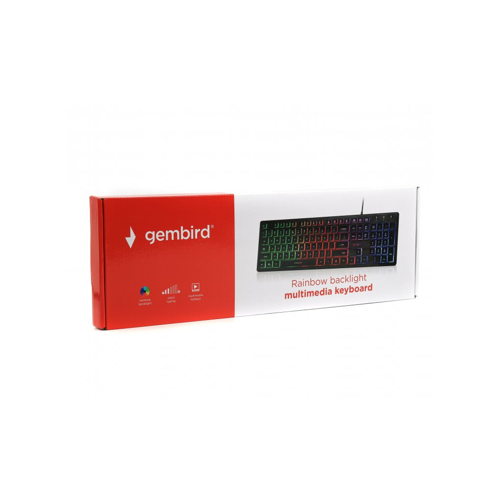 Клавіатура Gembird KB-UML-01-UA USB Black (KB-UML-01-UA) зображення 3