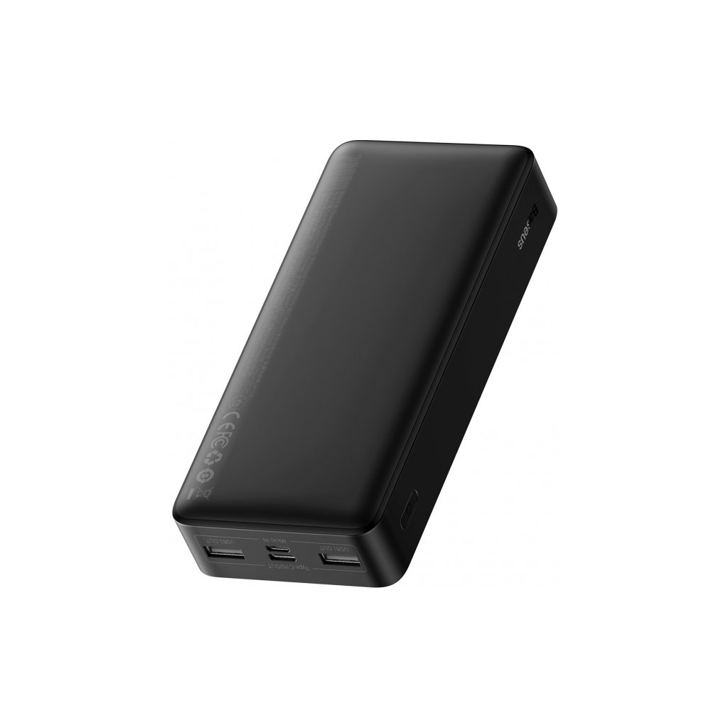 Батарея універсальна Baseus Bipow Digital Display 15W 20000mAh Black (PPDML-J01) зображення 3