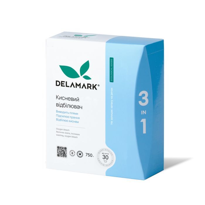 Отбеливатель DeLaMark 3 в 1 кислородный 750 г (4820152330321)