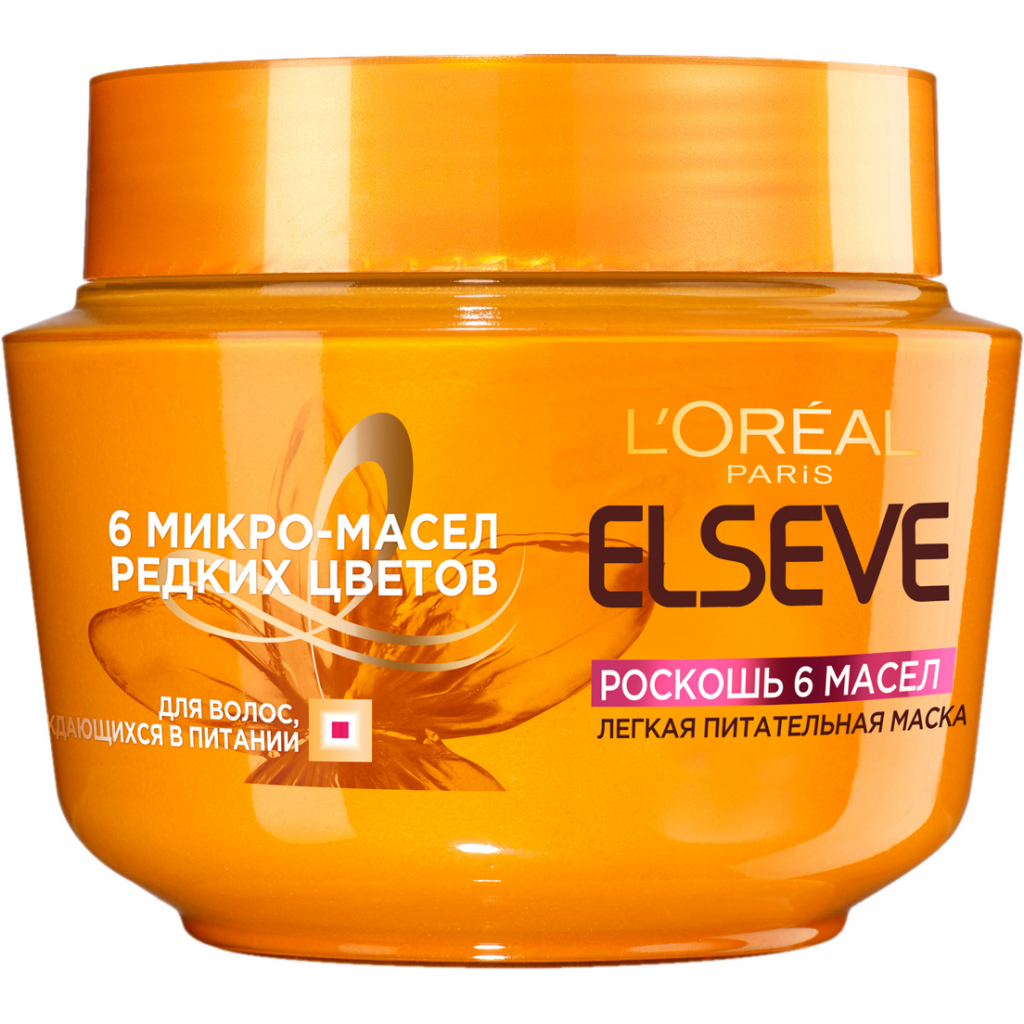 Маска для волосся Elseve Розкіш 6 олій для волосся, яке потребує живлення 300 мл (3600523632893)