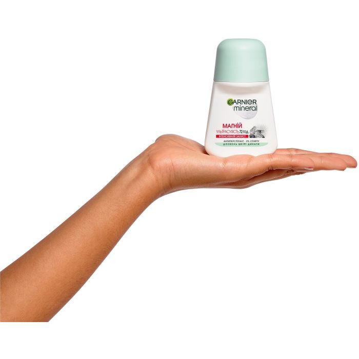 Антиперспірант Garnier Mineral Магній Ультрасухість роликовий 50 мл (3600542309943) зображення 3