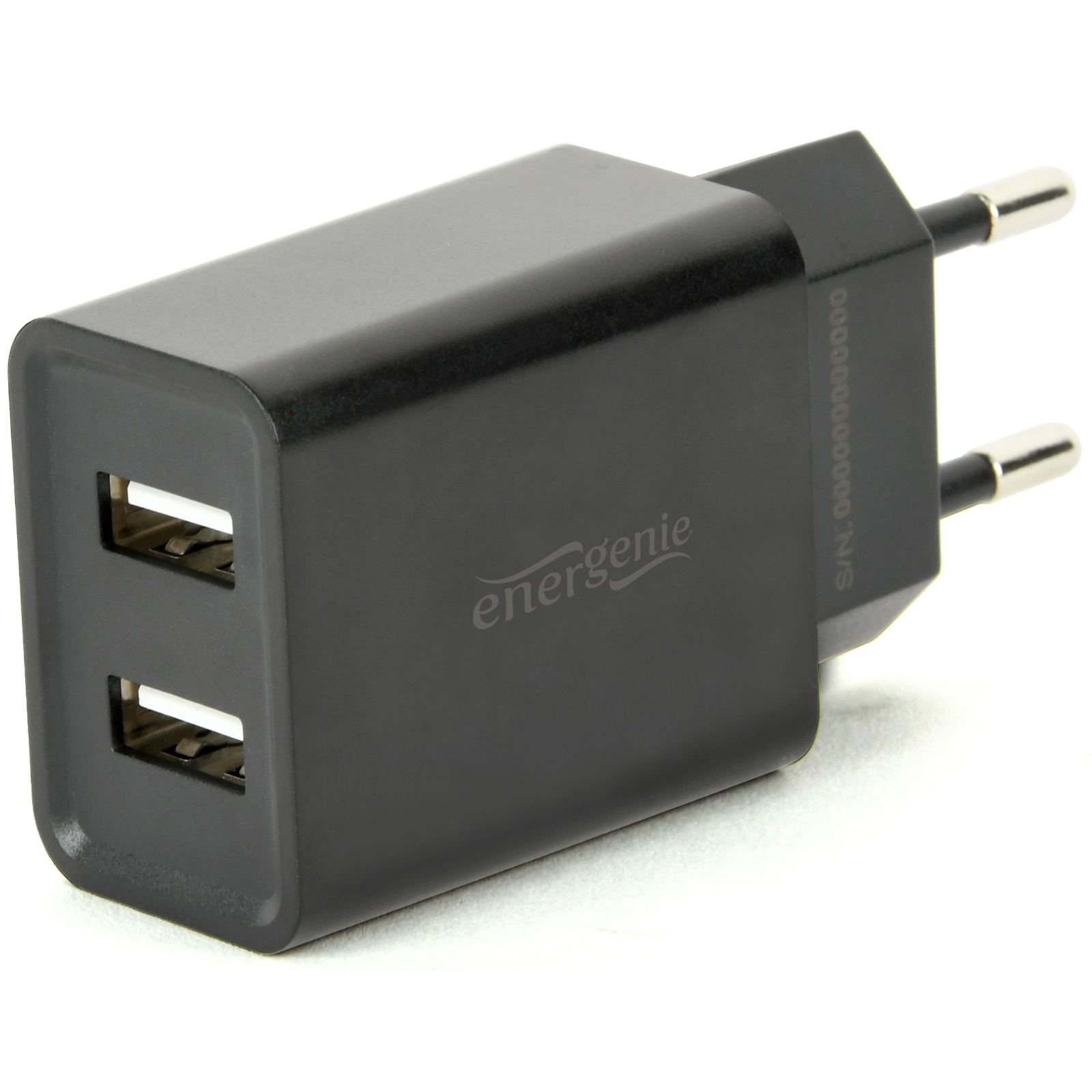 Зарядное устройство EnerGenie USB 2.1A (EG-U2C2A-03-BK)