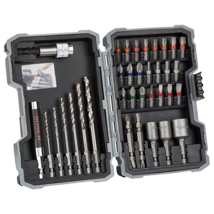 Набор сверл и бит Bosch PRO-Mix Metal, 35 ед, с магнитным держателем (2.607.017.328)