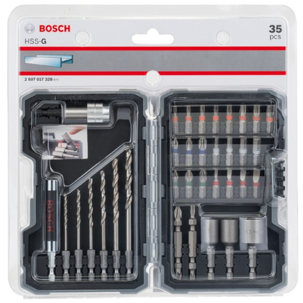 Набор сверл и бит Bosch PRO-Mix Metal, 35 ед, с магнитным держателем (2.607.017.328) изображение 2
