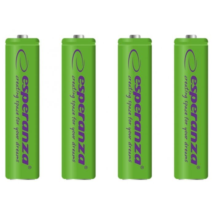 Акумулятор Esperanza AAA 1000mAh Ni-MH * 4 blue (EZA102B) зображення 3