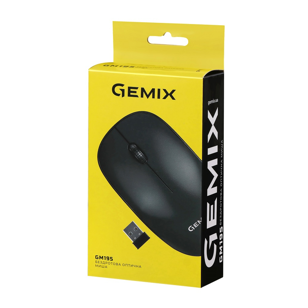 Мишка Gemix GM195 Wireless Black (GM195Bk) зображення 7
