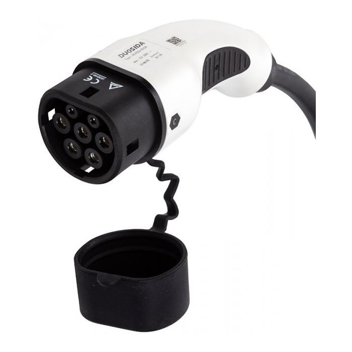 Зарядний кабель для електромобіля Duosida Type 2 - Type 2, 32A, 7.2kW, 1-фазный, 5м (EV200146) зображення 3