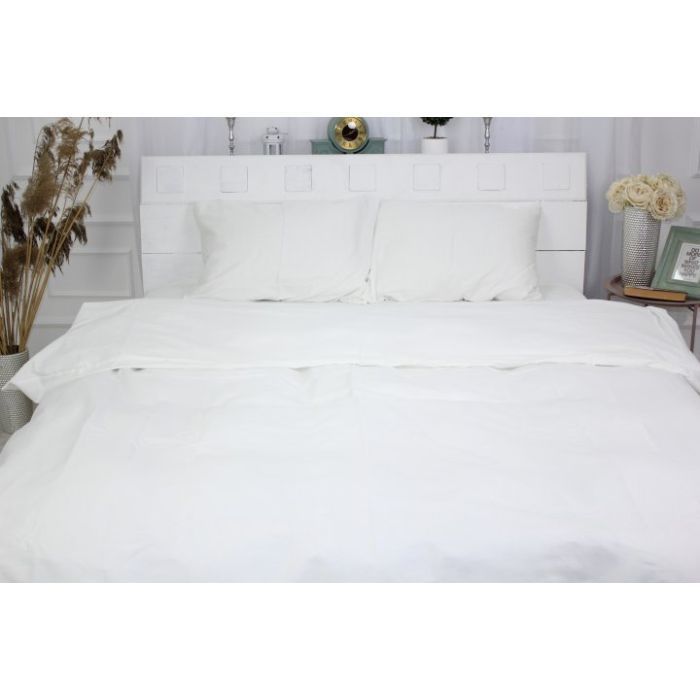 Простынь MirSon Moko White 0001 150х220 см (2200000674098) изображение 2