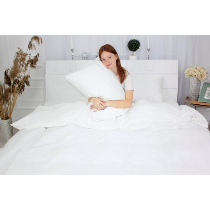 Простынь MirSon Moko White 0001 150х220 см (2200000674098) изображение 4