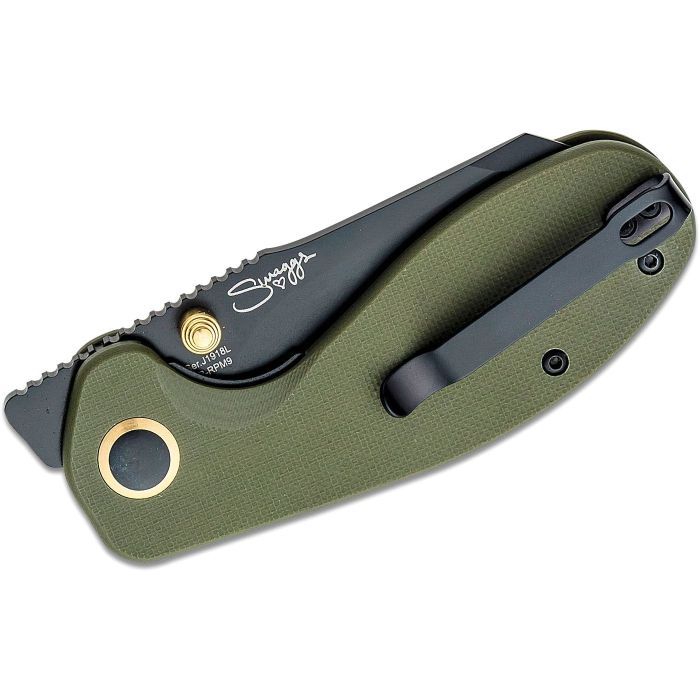 Нож CJRB Maileah Large Black Blade Green (J1918L-BGN) изображение 3