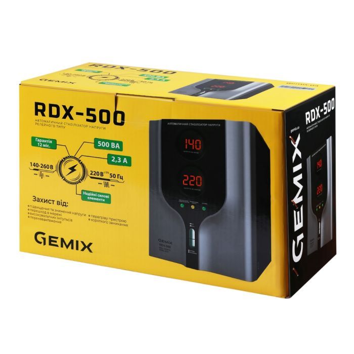 Стабілізатор Gemix RDX-500 зображення 4