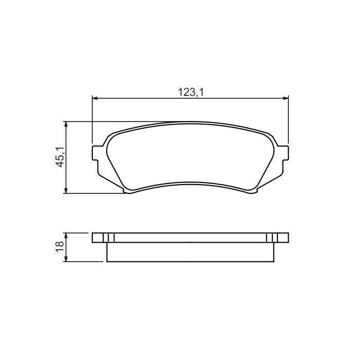 Гальмівні колодки Bosch 0 986 424 641 зображення 2