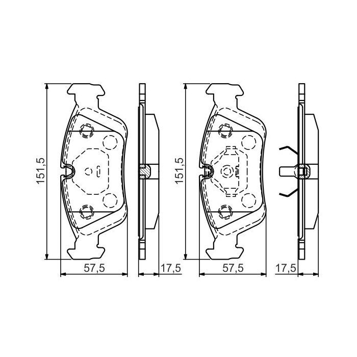 Гальмівні колодки Bosch 0 986 495 060