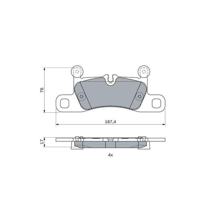 Гальмівні колодки Bosch 0986495371 зображення 7