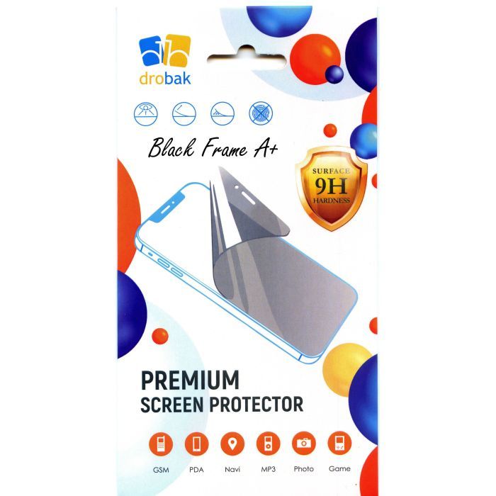 Стекло защитное Drobak OPPO A76 Black Frame A+ (505040) изображение 5